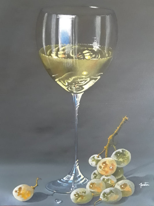 White Winedown Painting