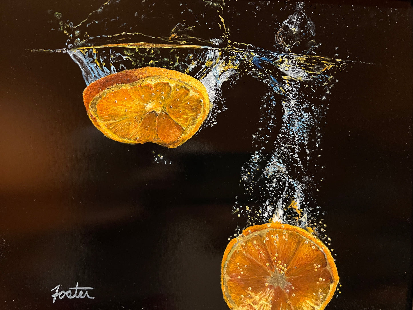 Hyper Realistic Oranges in Water